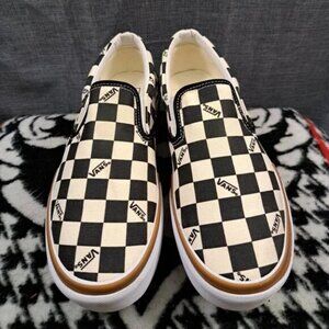 🧁VANS Stacked Checkerboard Slip On Canvas Shoes
